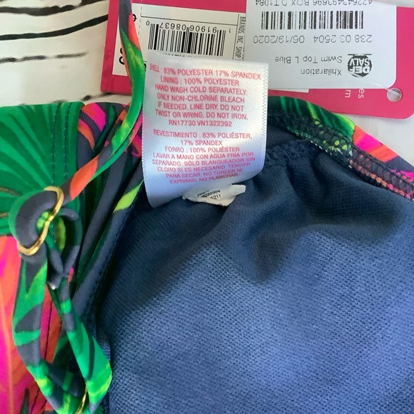 Xhilaration Floral Bikini Top Juniors Large - Picture 5 of 7